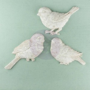 Shabby Chic Resin Treasures Small Birds